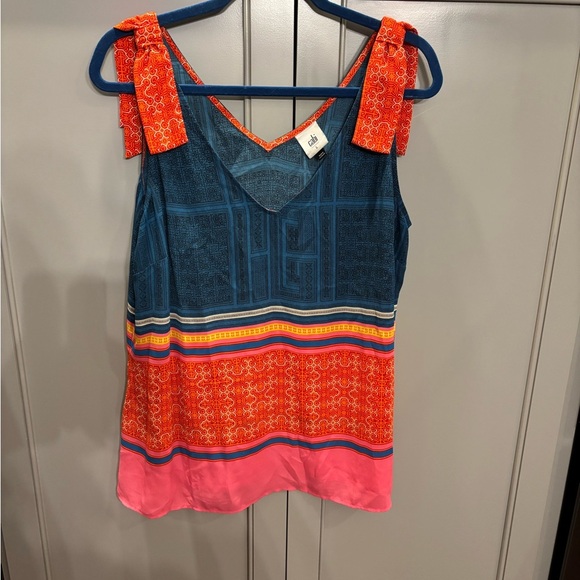 CABI SHOULDER TIE NOMAD PRINT TOP - Large - Picture 2 of 5